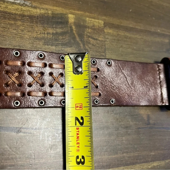 Fossil Double Hole Brown Leather Belt - Picture 8 of 9